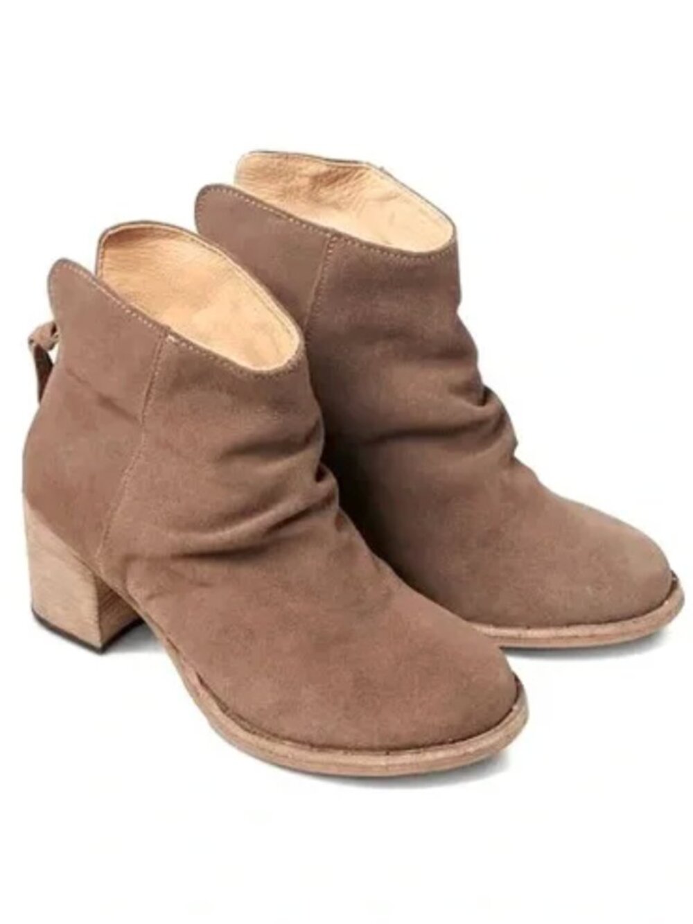 Beek Strix Suede Ankle Bootie‎ Taupe 10 Heeled